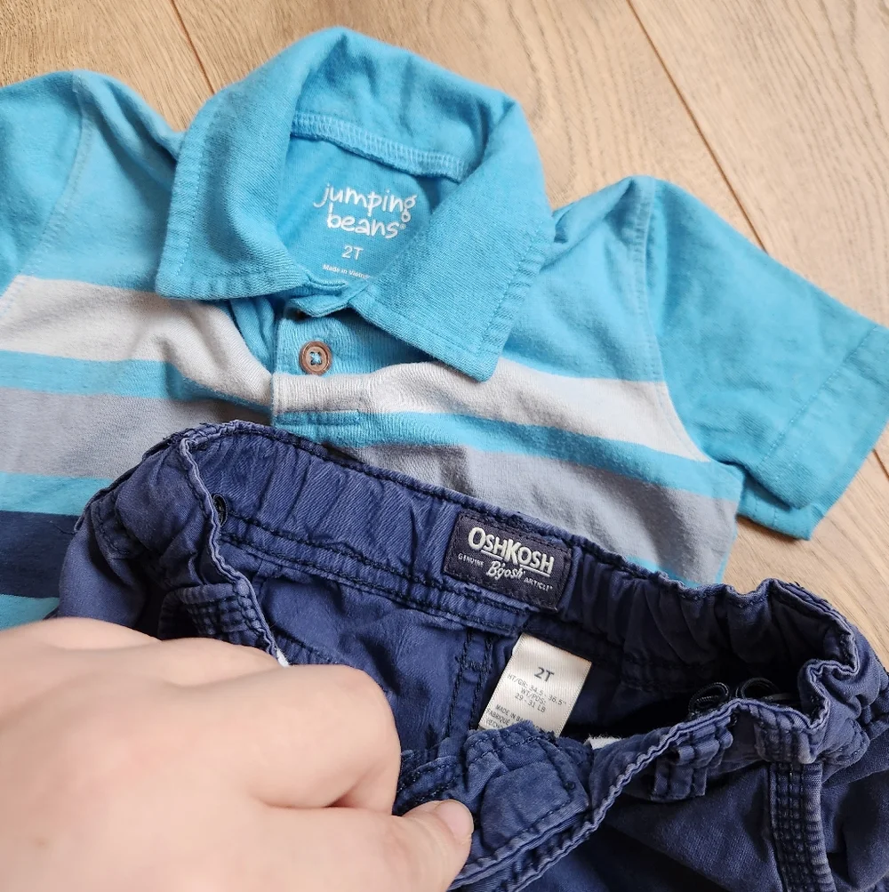 2t Boys Polo And Shorts Outfit